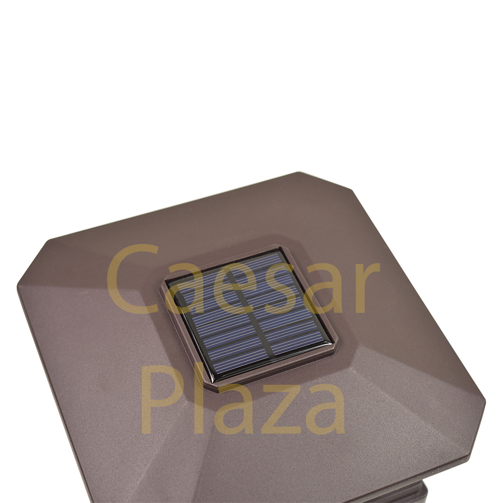 8 Schwarz/Bronze/Braun/Weiß 6 x 6 Solar PFOSTEN DIELE KAPPE Zaun Licht